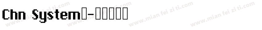Chn System字字体转换
